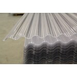 114,3 x 305 cm  Golfplaat Polycarbonaat Transparant Type H 76/18 Tweewandig