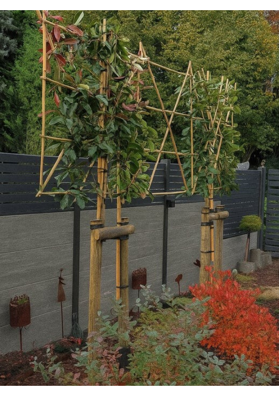 Glanzmispel Spalierbaum im 3er-Set | Photinia fraseri 'Red Robin'