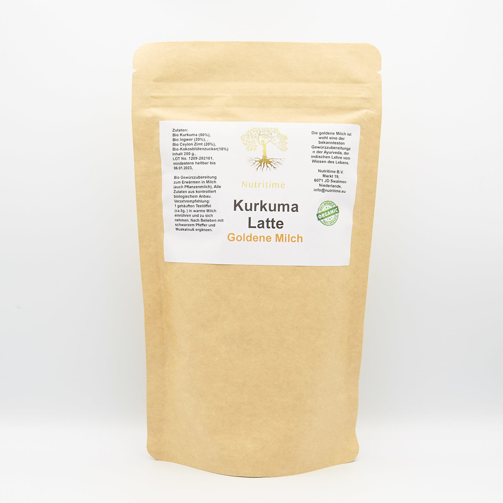 Nutritime Curcuma Latte Goldene Milch