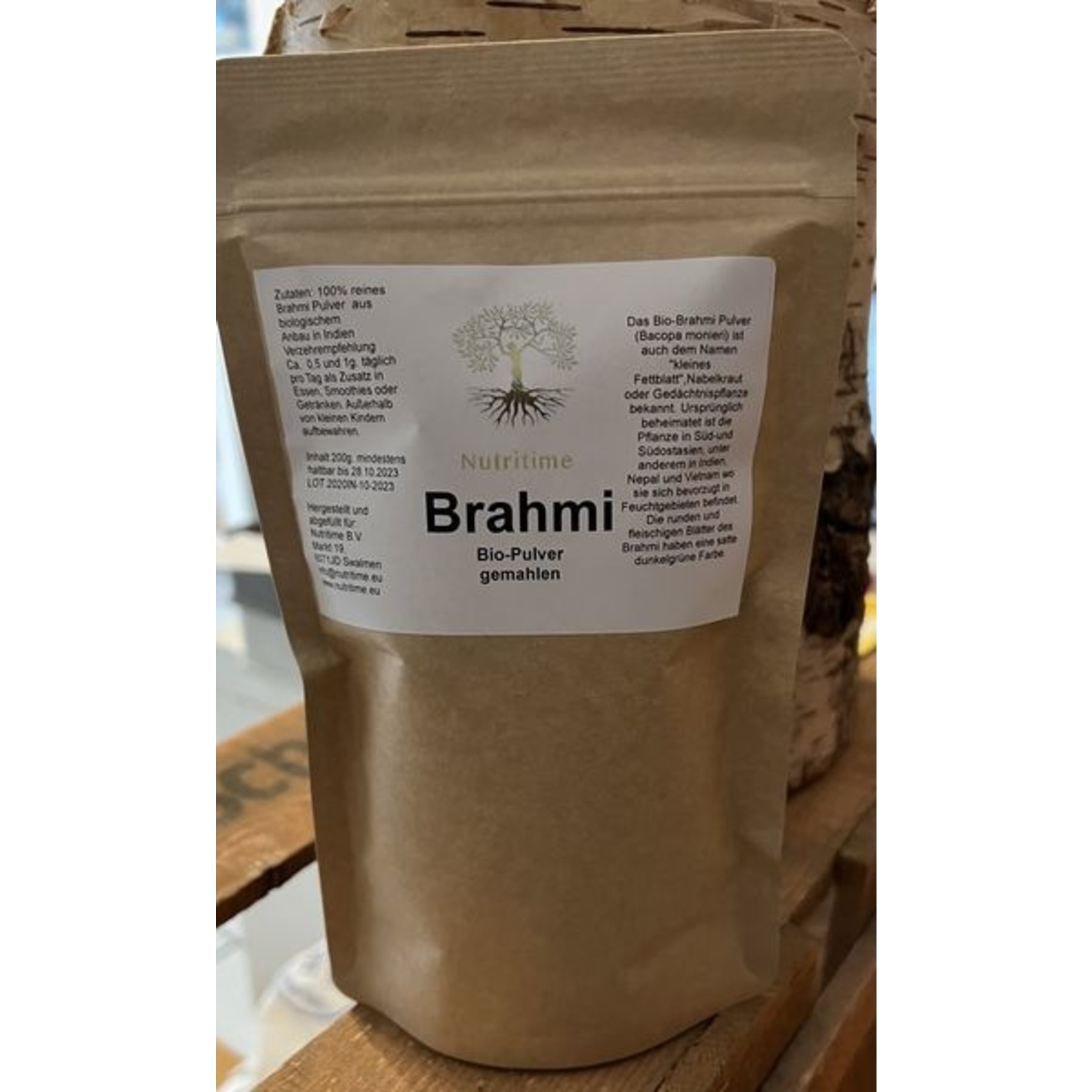 Nutritime Brahmi Bio Pulver Bacopa Monieri