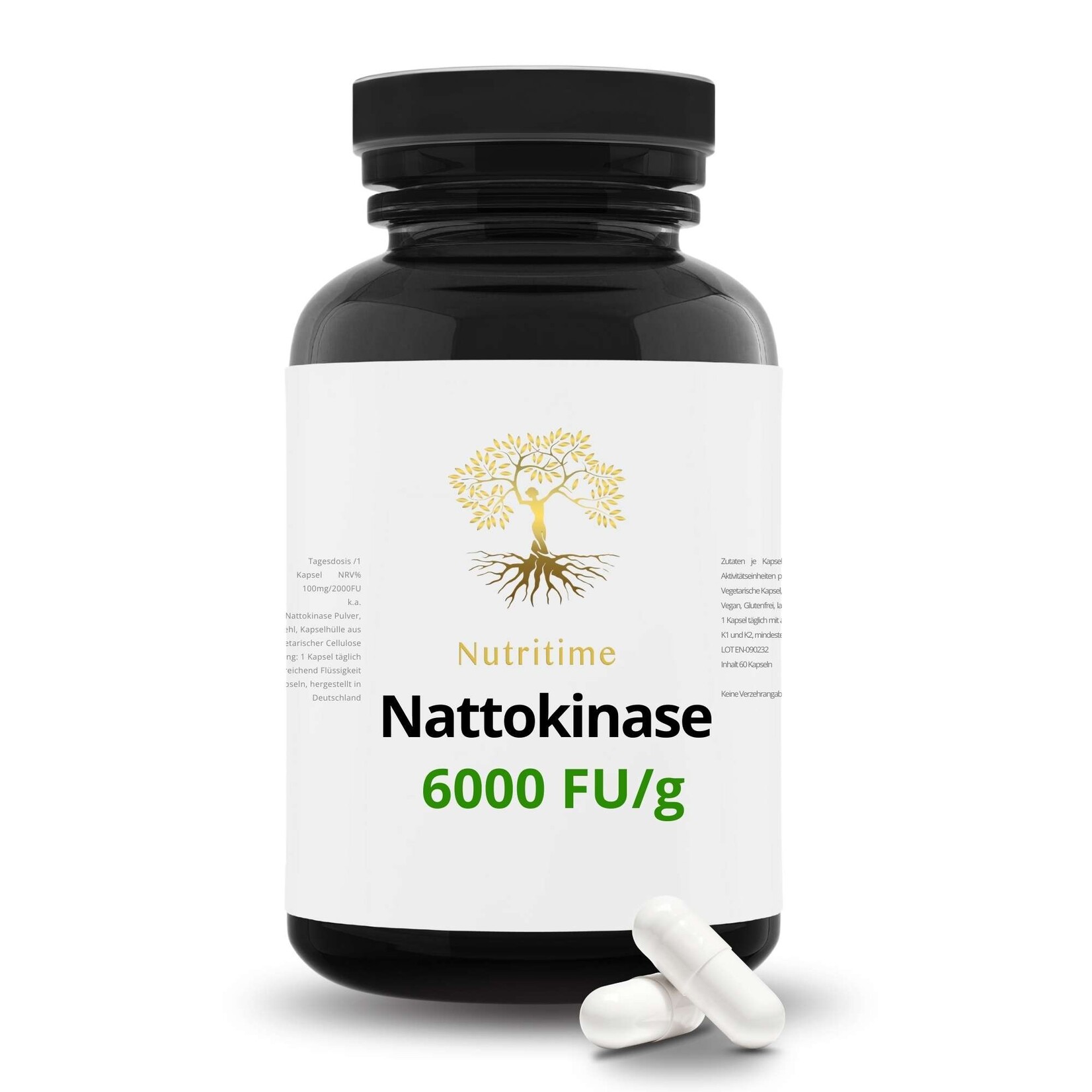 Nutritime Nattokinase 6000fu, high dosage