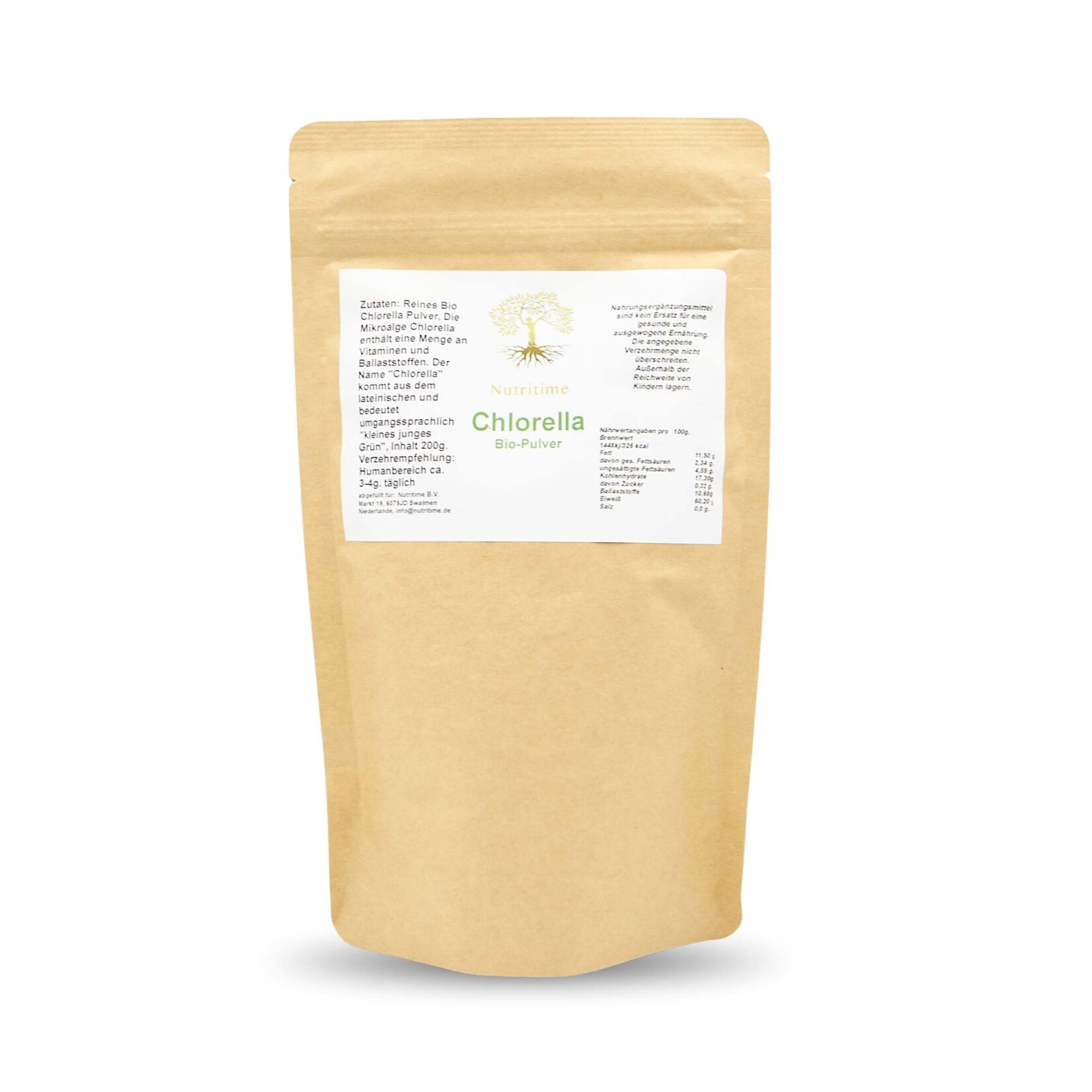 Nutritime Bio Chlorella Algen Pulver