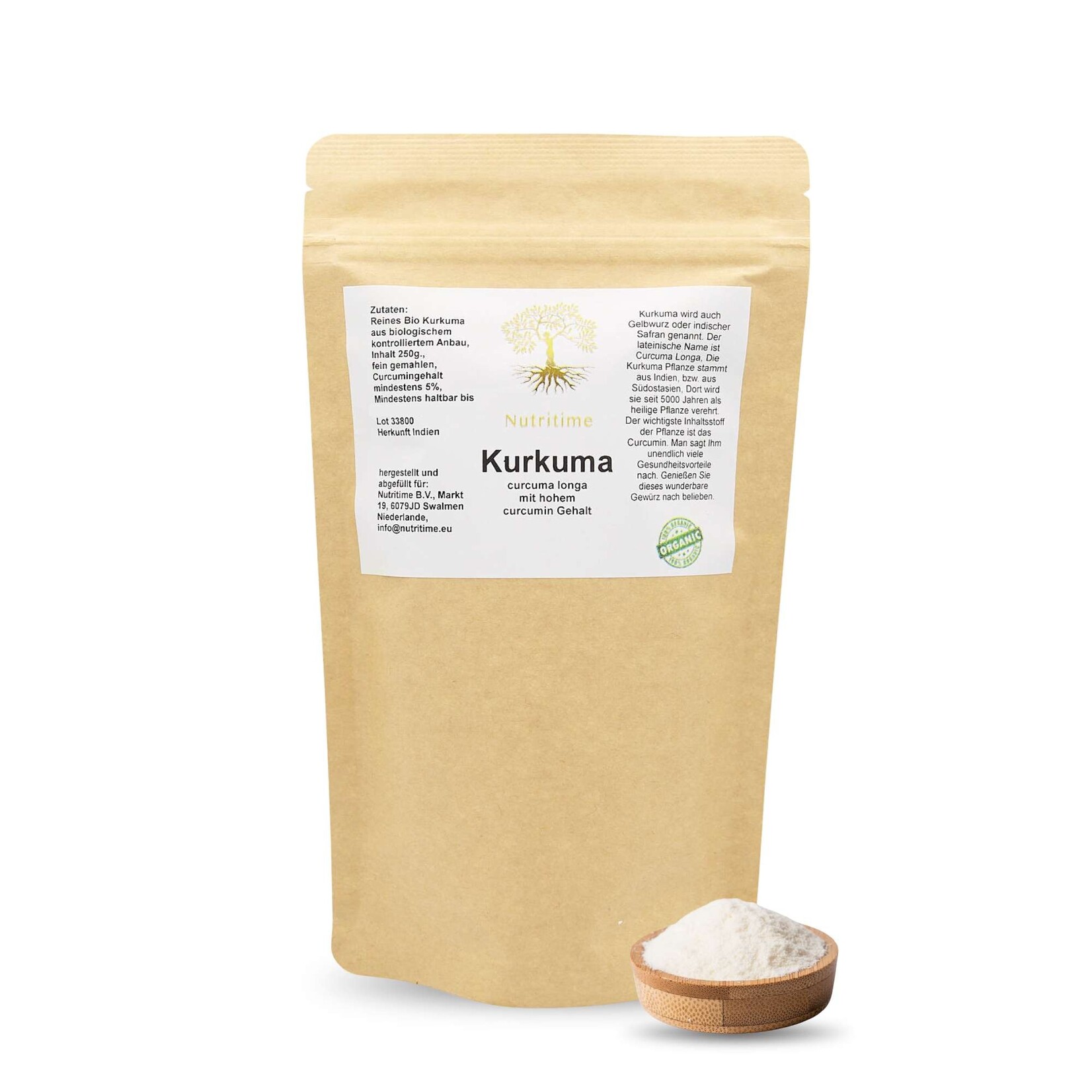 Nutritime Kurkuma Pulver Bio