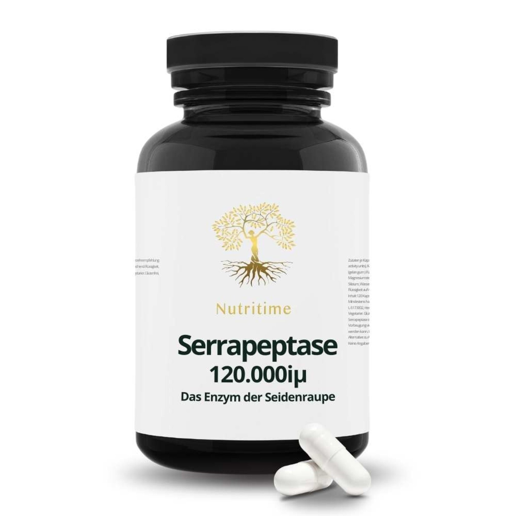 Nutritime Serrapeptase, The Enzym of the Silkworm 120.000iµ