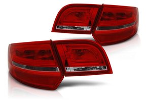 Achterlichten geschikt voor Audi A3 8P 04-08 Sportback rood helder LED