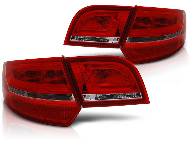 Achterlichten geschikt voor Audi A3 8P 04-08 Sportback rood helder LED