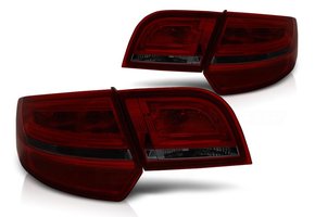 Achterlichten geschikt voor Audi A3 8P 04-08 Sportback rood smoke LED