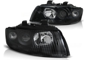 Koplampen geschikt voor Audi A4 B6 10 00-10 04 zwart