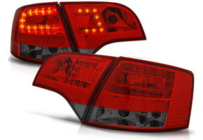 Achterlichten geschikt voor Audi A4 B7 11 04-03 08 Avant rood smoke LED