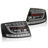 Achterlichten geschikt voor Audi A6 C6 sedan 04 04-08 zwart LED 7pin