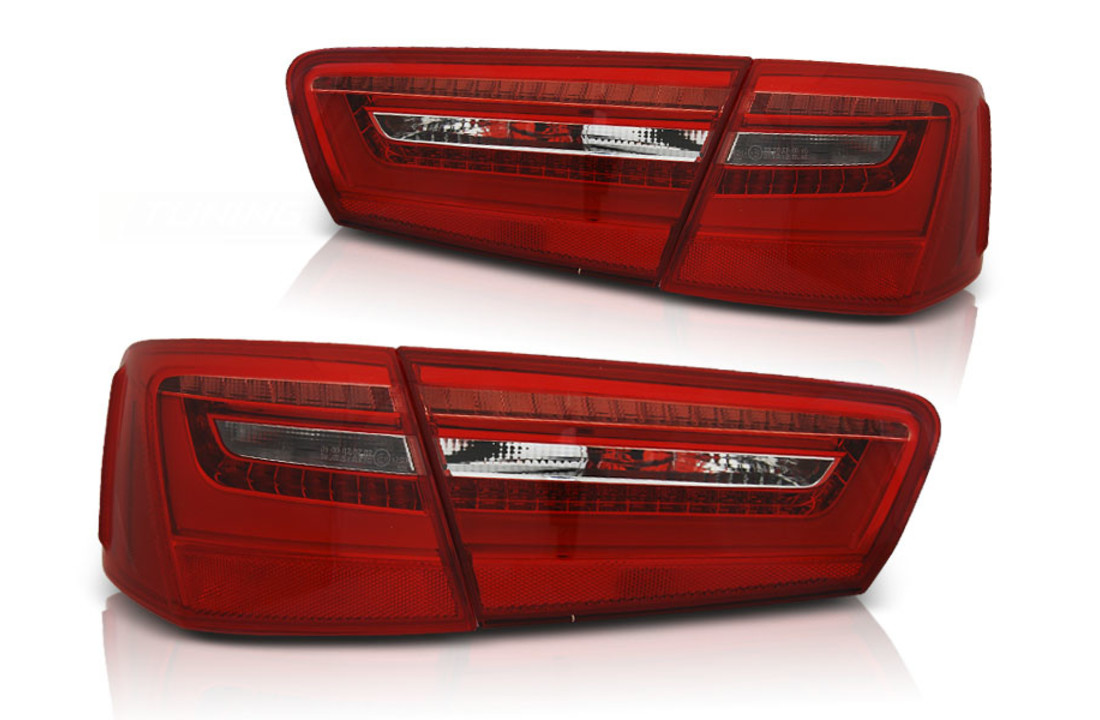 Achterlichten AUDI A6 C7 11-10 14 ROOD HELDER LED