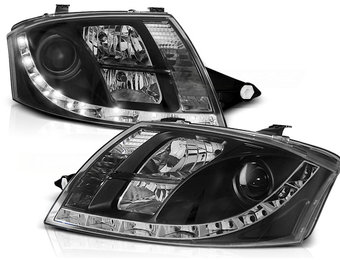 Koplampen met parkeerlicht geschikt voor Audi TT 99-05 zwart