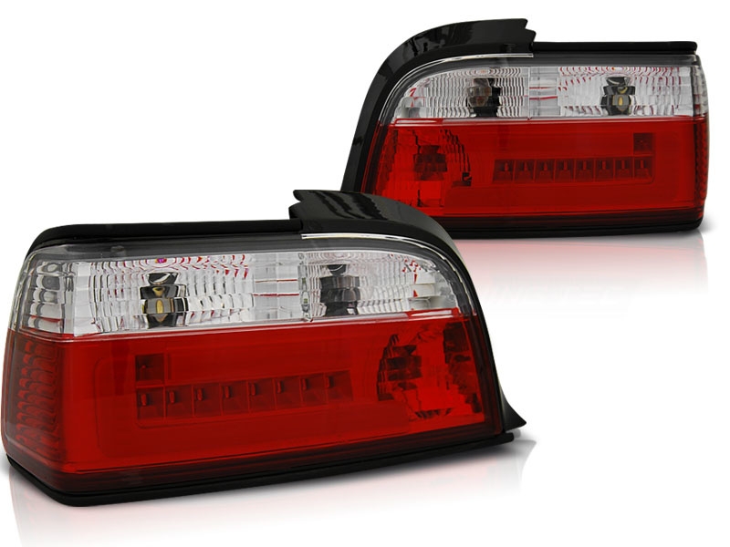 Achterlichten geschikt voor BMW E36 12 90-08 99 c/c rood helder bar LED