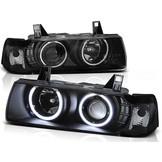 Koplampen dual halo rims geschikt voor BMW E36 12 90-08 99 S/C/T Angel Eyes zwart