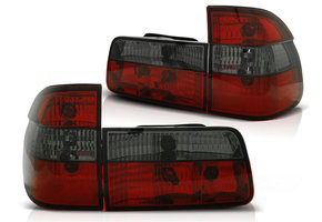 Achterlichten geschikt voor BMW E39 09 95-08 00 touring rood smoke