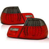 Achterlichten geschikt voor BMW E46 04 99-03 03 cabrio rood smoke LED