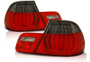 Achterlichten geschikt voor BMW E46 04 99-03 03 coupe rood smoke LED
