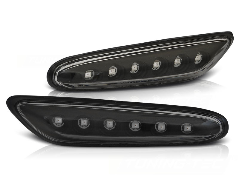 Zijkant knipperlichten geschikt voor BMW E46 09 01-03 05 zwart LED