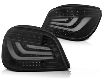 Achterlichten geschikt voor BMW E60 03 07-12 09 zwart LED strip