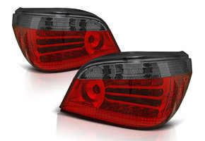 Achterlichten geschikt voor BMW E60 07 03-07 rood smoke LED