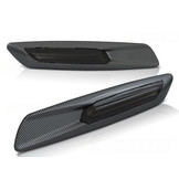 Zijkant knipperlichten geschikt voor BMW E60/E90/E92/E82 LED F10 stijl smoke carbon