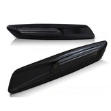 Zijkant knipperlichten geschikt voor BMW E60/E90/E92/E82 LED F10 stijl smoke glanzend zwart