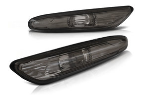 Zijkant knipperlichten geschikt voor BMW E81 82 87 88 / E90 91 92 93 / X1 09-12 smoke