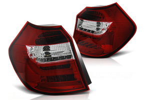 Achterlichten geschikt voor BMW E87/E81 09 07-11 LCI rood helder LED strip