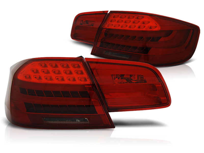 Achterlichten geschikt voor BMW E92 09 06-03 10 rood smoke LED strip