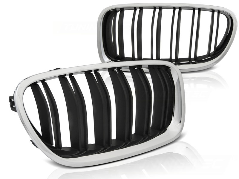 Grill geschikt voor BMW F10/F11 10-16 M5 look chroom zwart