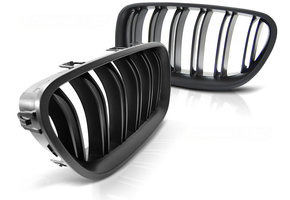 Grill geschikt voor BMW F10/F11 10-16 M5 look mat zwart