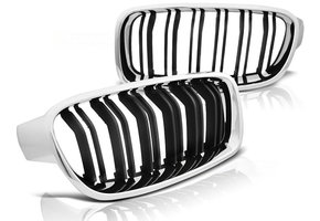 Grill geschikt voor BMW F30/F31 10 11- M3 look chroom zwart