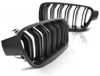 Grill geschikt voor BMW F30/F31 10 11-18 M3 look mat zwart