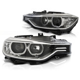Koplampen dagrijlicht geschikt voor BMW F30/F31 10 11-05 15 Angel Eyes LED zwart