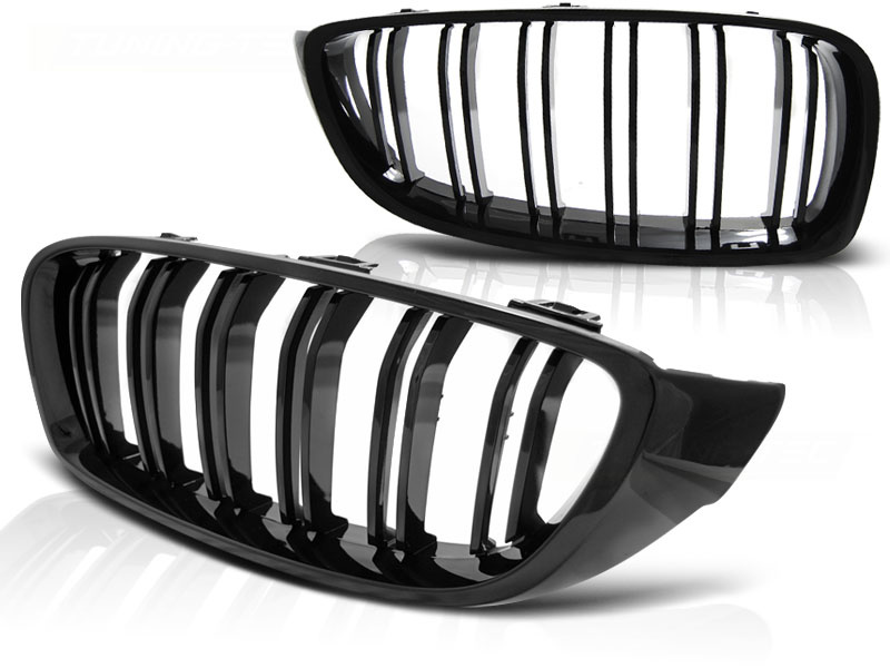 Grill geschikt voor BMW F32/F33/F36 13- M4 look glanzend zwart