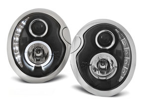 Koplampen met parkeerlicht geschikt voor BMW MINI (Cooper) 05 01-10 06 zwart