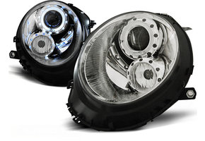 Koplampen geschikt voor BMW MINI (Cooper) 06-14 Angel Eyes chroom