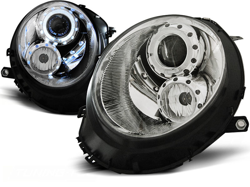 Koplampen geschikt voor BMW MINI (Cooper) 06-14 Angel Eyes chroom