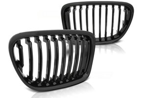Grill geschikt voor BMW X1 E84 10 09-08 12 glanzend zwart