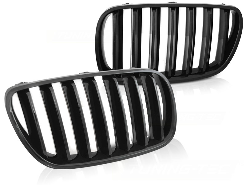 Grill geschikt voor BMW X3 E83 LCI 06-10 glanzend zwart