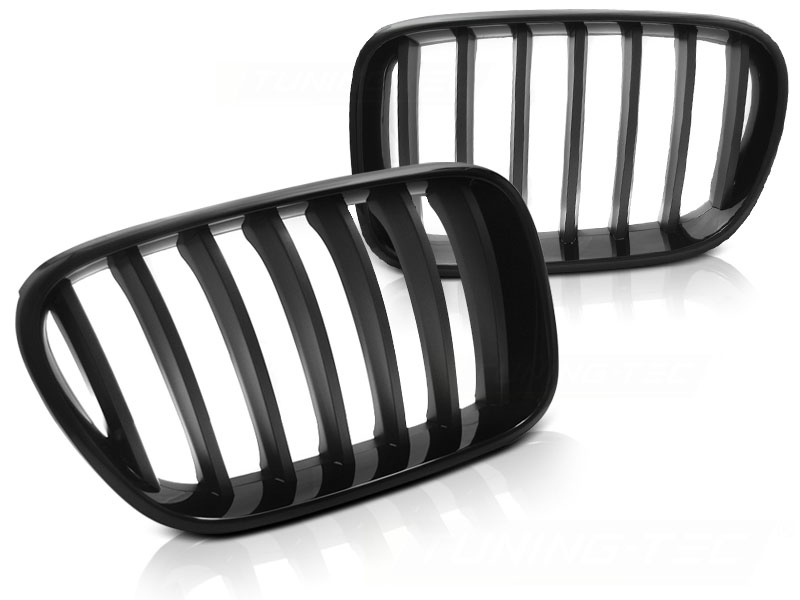 Grill geschikt voor BMW X3 F25 10-07 14 glanzend zwart mat