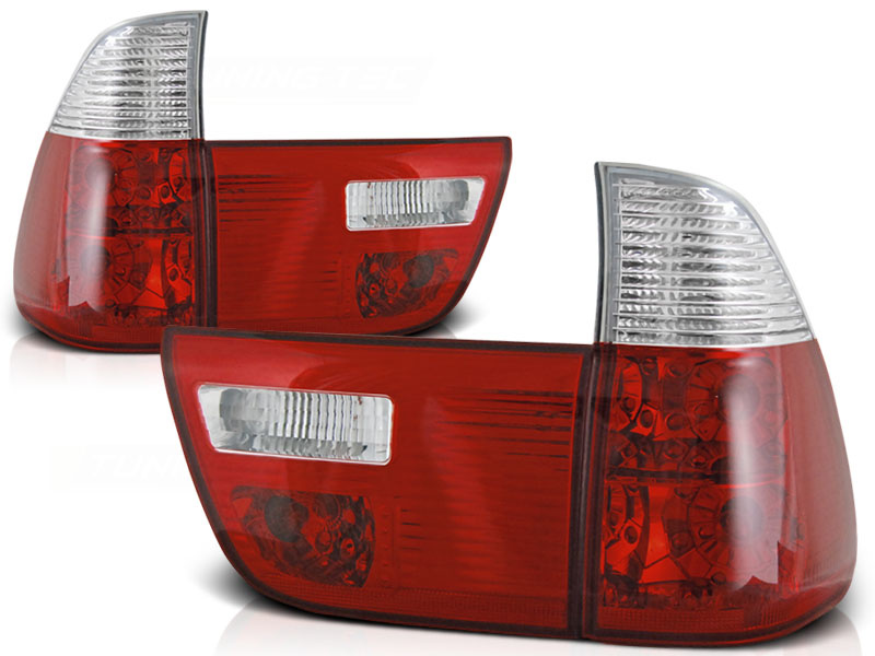 Achterlichten geschikt voor BMW X5 E53 09 99-06 rood helder