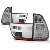 Achterlichten geschikt voor BMW X5 E53 09 99-10 03 chroom LED