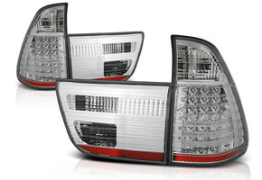 Achterlichten geschikt voor BMW X5 E53 09 99-10 03 chroom LED