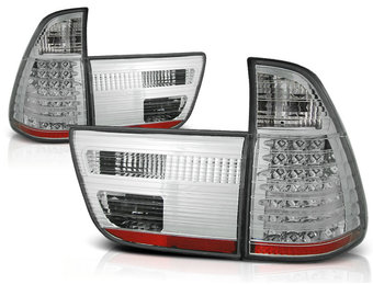 Achterlichten geschikt voor BMW X5 E53 09 99-10 03 chroom LED