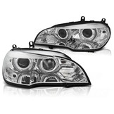 Koplampen xenon geschikt voor BMW X5 E70 07-10 AE DRL LED chroom HID