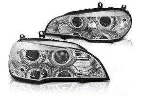 Koplampen xenon geschikt voor BMW X5 E70 07-10 AE DRL LED chroom HID