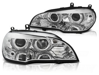 Koplampen xenon geschikt voor BMW X5 E70 07-10 AE DRL LED chroom HID