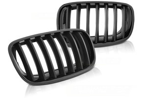 Grill geschikt voor BMW X5 E70/X6 E71 08- glanzend zwart