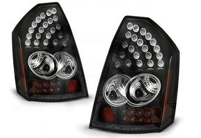 Achterlichten geschikt voor Chrysler 300C 05-08 zwart LED